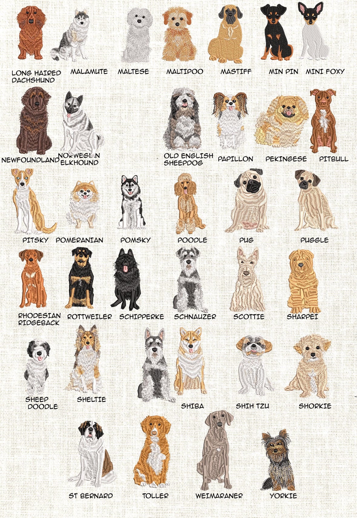 Custom Embroidered Pet Ornament