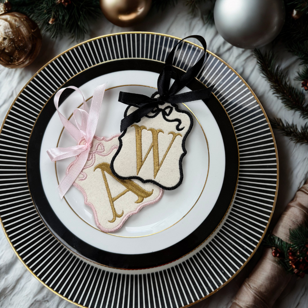 Monogram Letter Tag