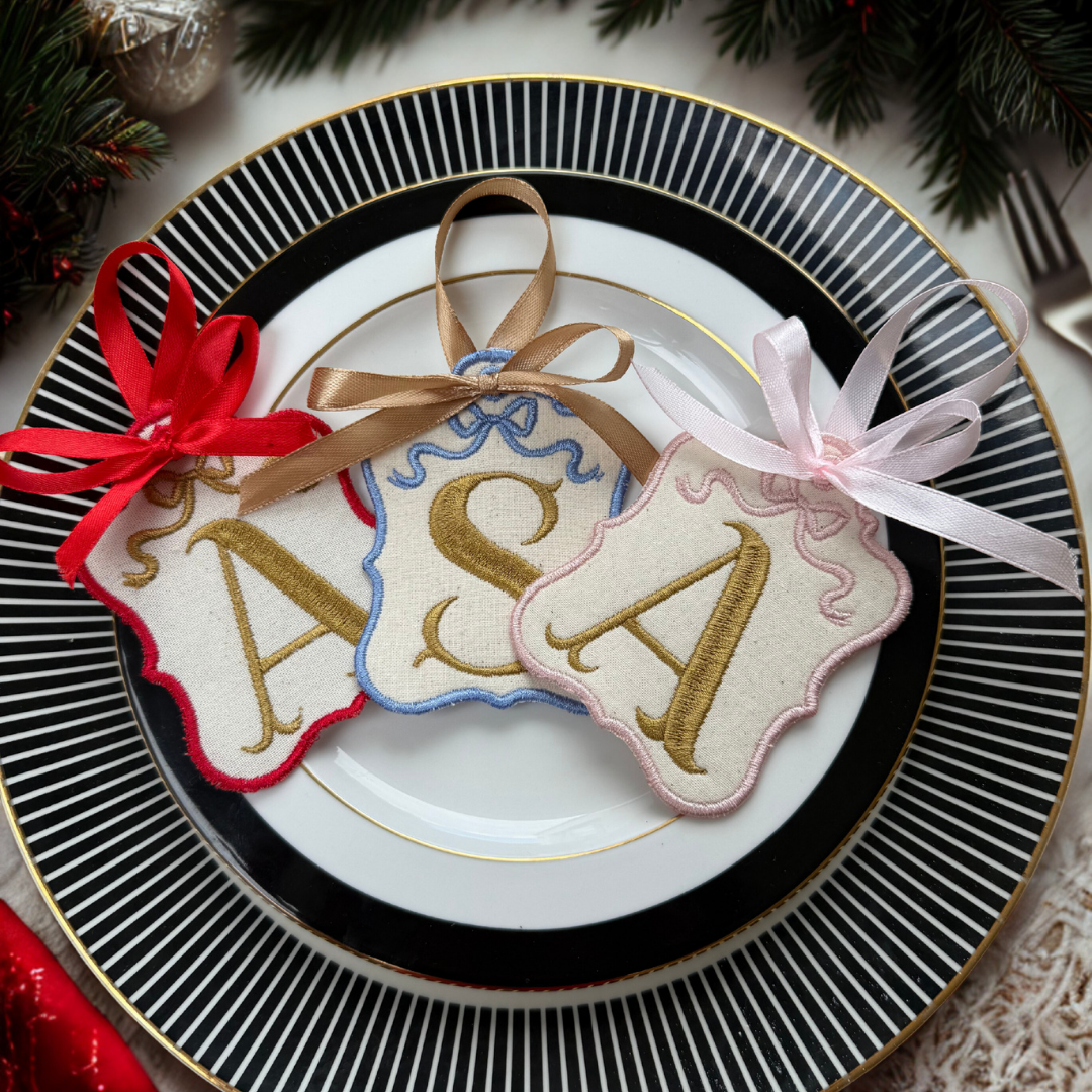 Monogram Letter Tag