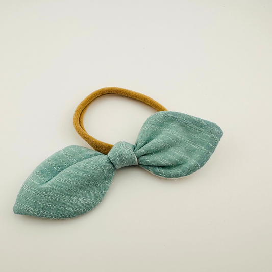 Turquoise Stripe Soft Baby Headband