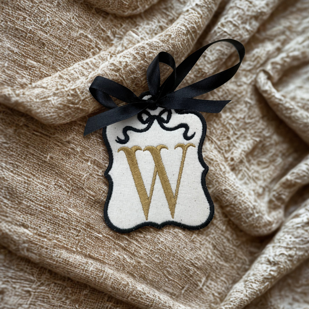 Monogram Letter Tag