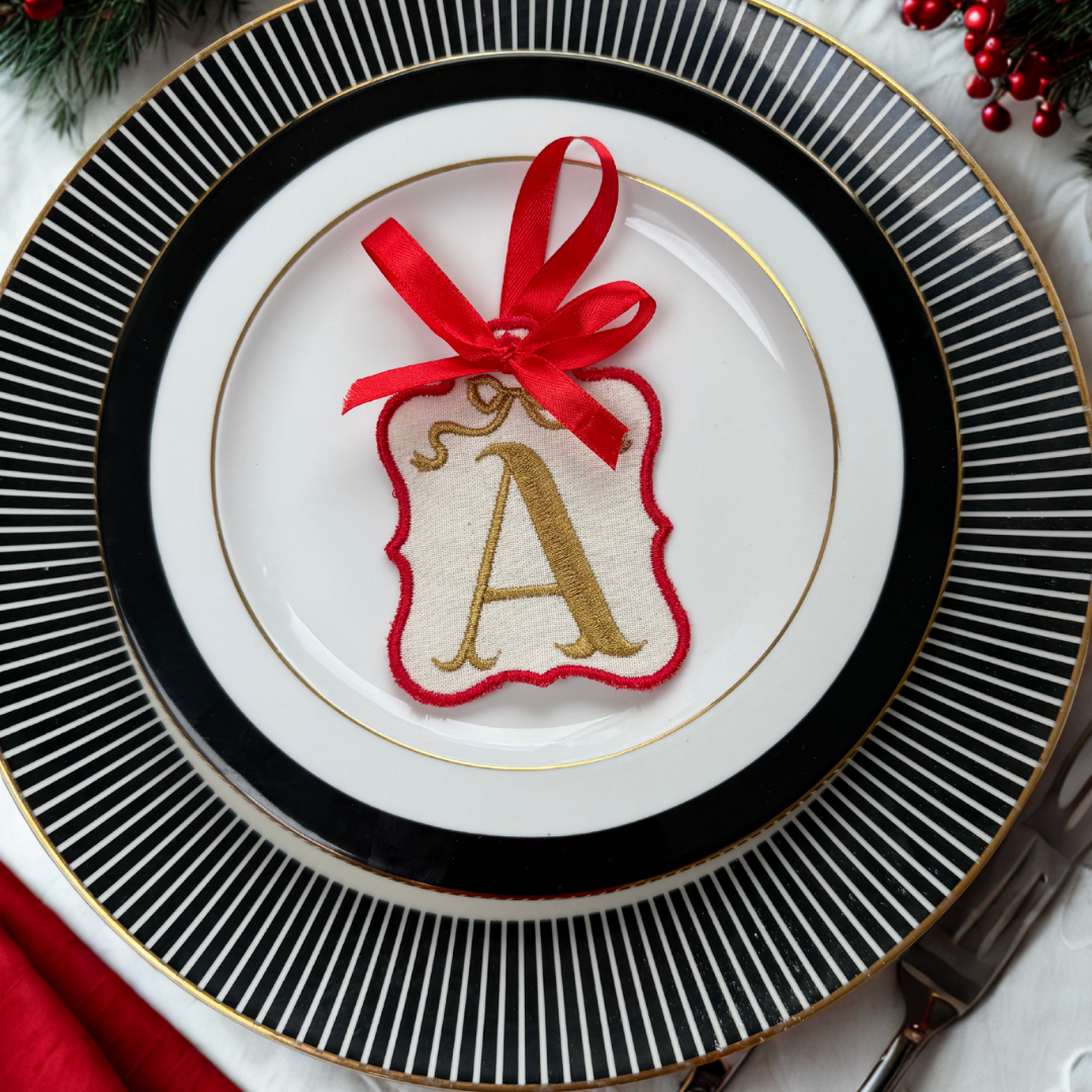 Monogram Letter Tag