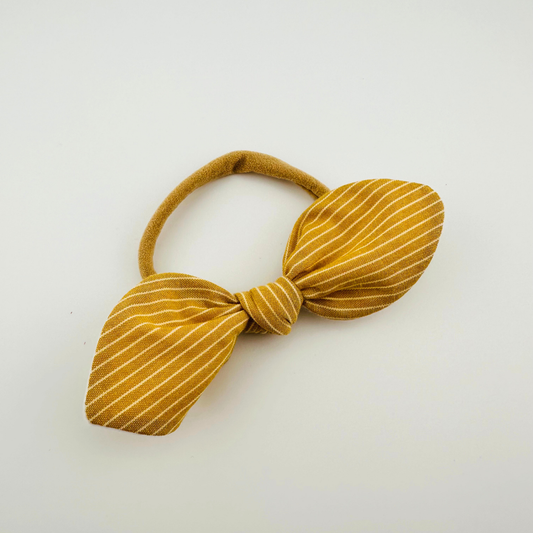 Yellow Striped Soft Baby Headband