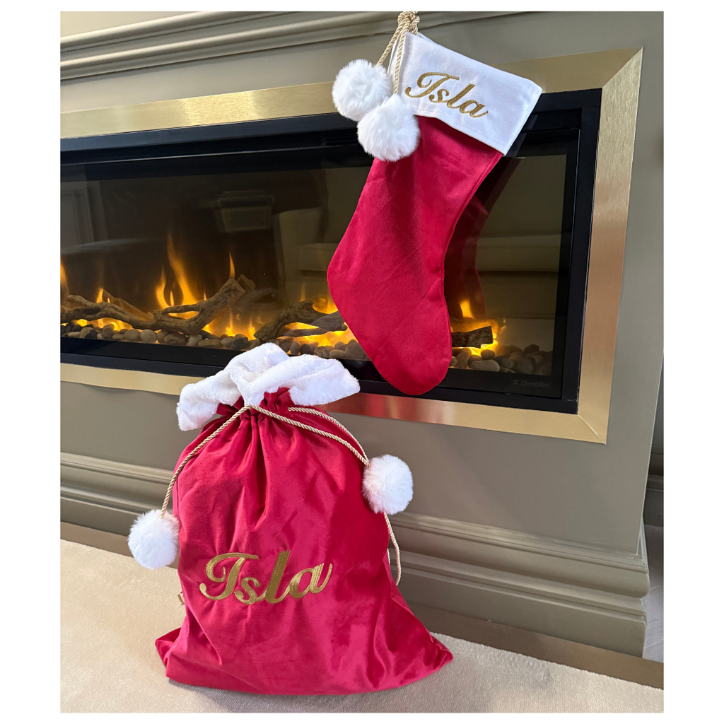 Christmas Present Sack - Personalised with Name