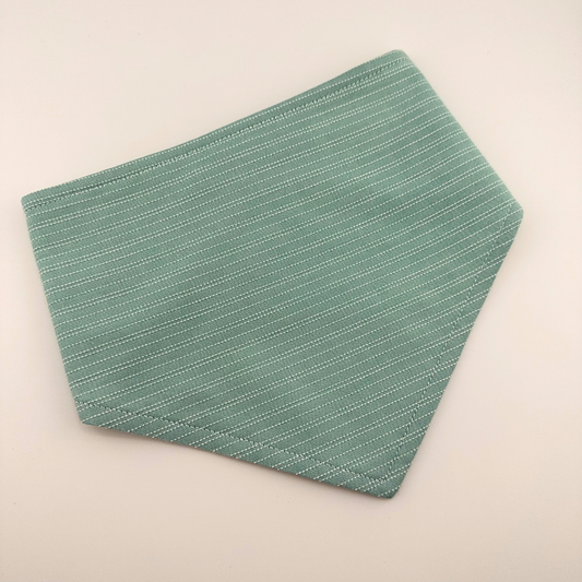 Turquoise Stripe Bandana Bib