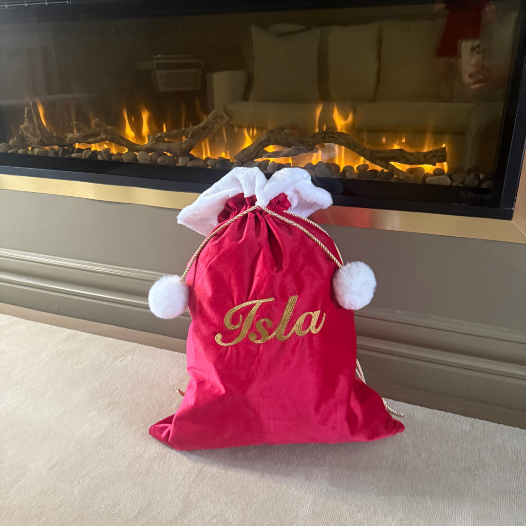 Christmas Present Sack - Personalised with Name