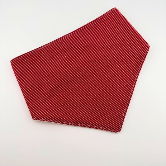 Red Stripe Bandana Bib