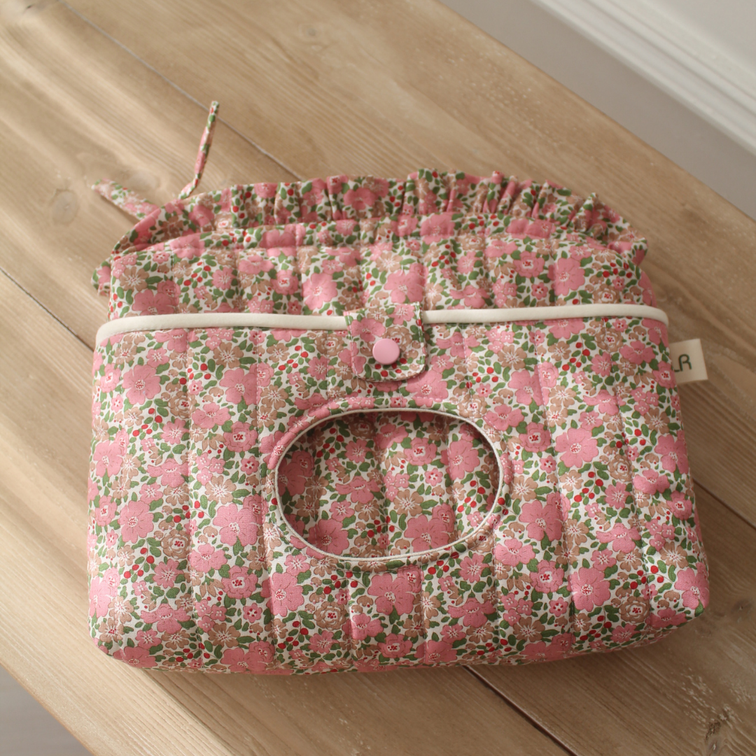Handmade Wipes and Dipes Ruffle Pouch