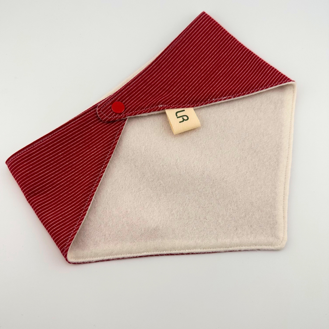 Red Stripe Bandana Bib