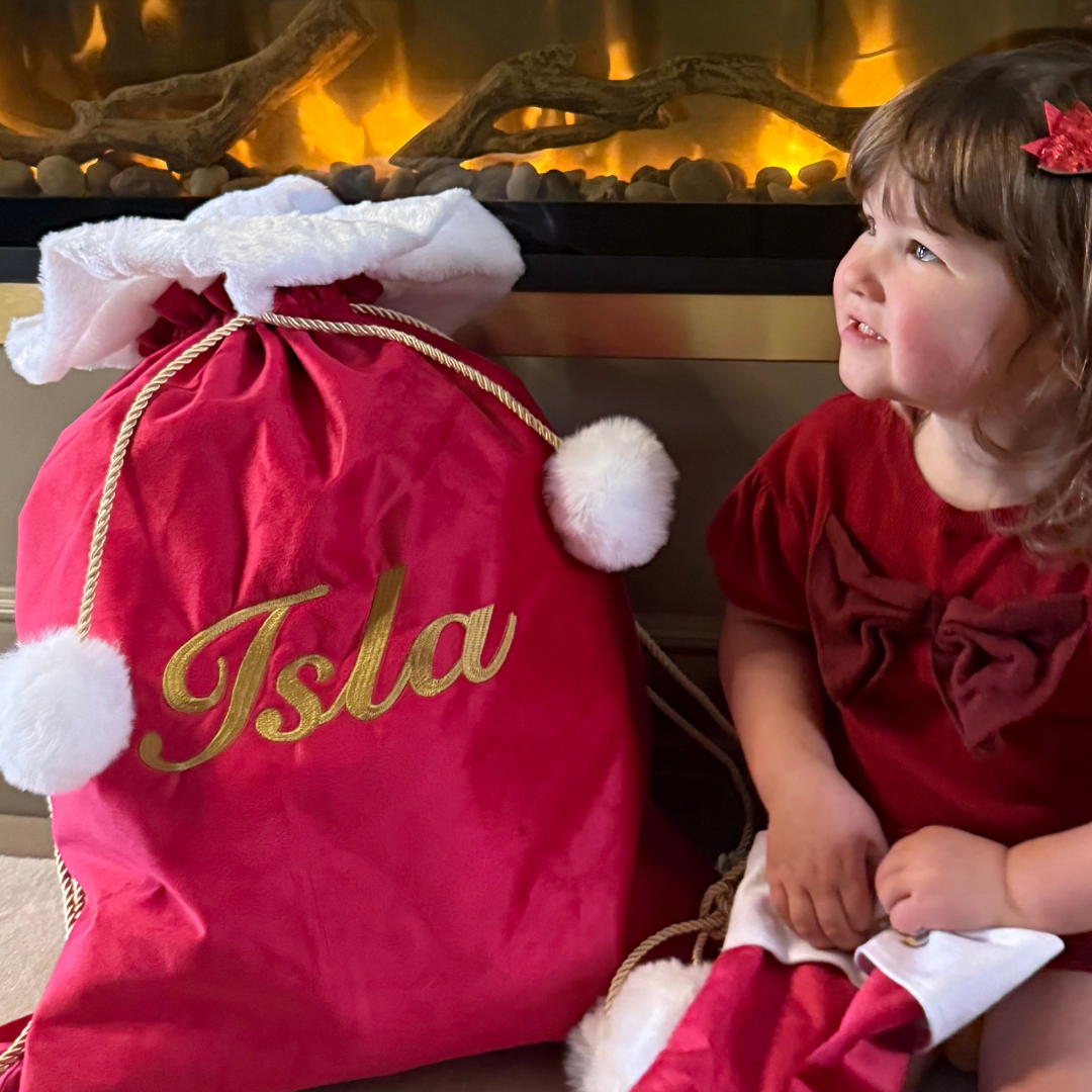 Christmas Present Sack - Personalised with Name