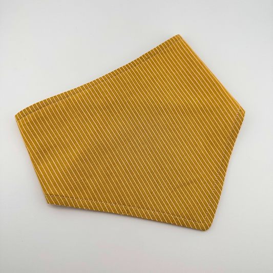 Yellow Stripe Bandana Bib