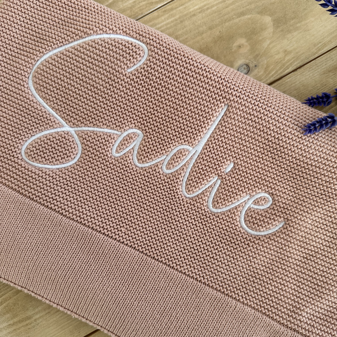 Personalised Baby Name Blanket