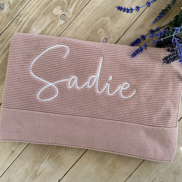 Personalised Baby Name Blanket