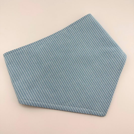 Light Blue Stripe Bandana Bib