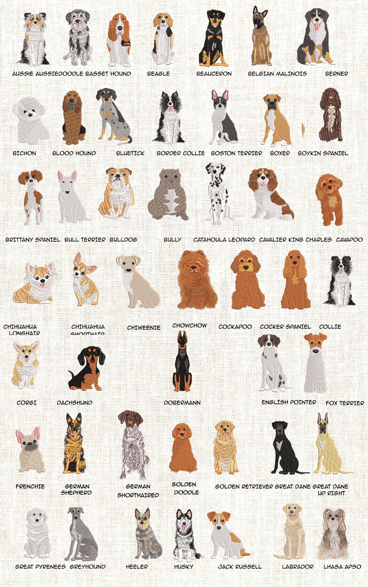 Custom Embroidered Pet Ornament