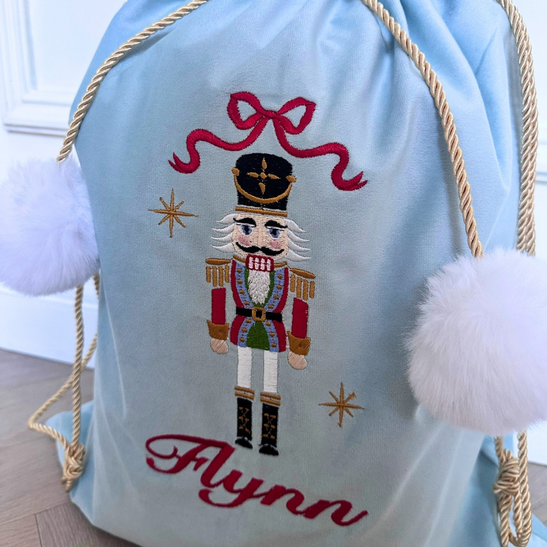 Nutcracker Christmas Present Sack - Personalised with Name