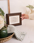 Written with Love Embroidered Note