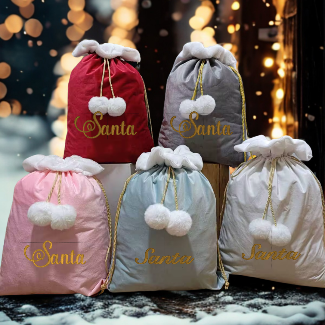 Christmas Present Sack - Personalised with Name